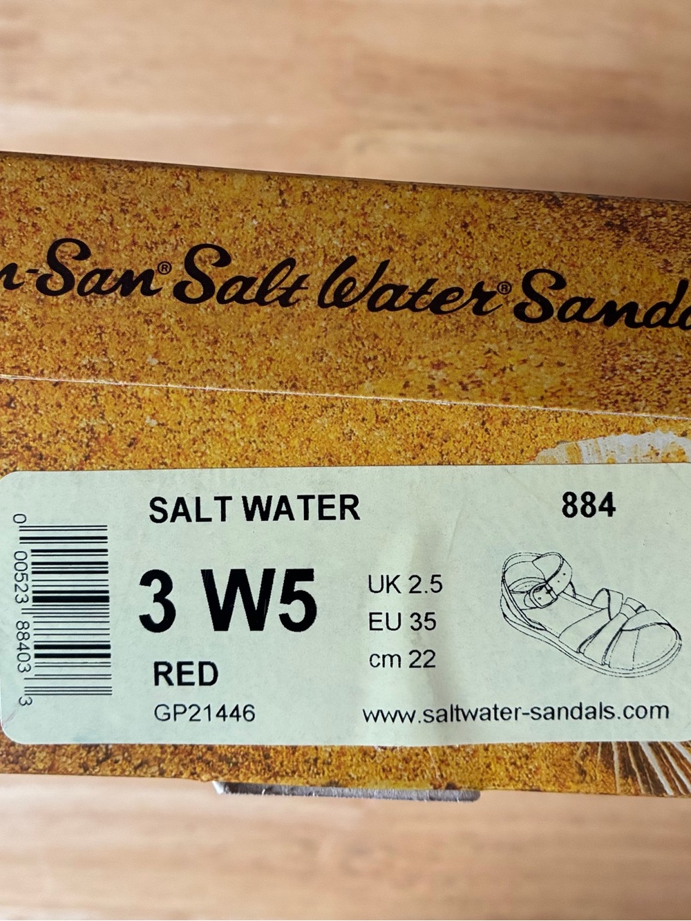 Salt Water Original Sandals EUC - Picture 4 of 9